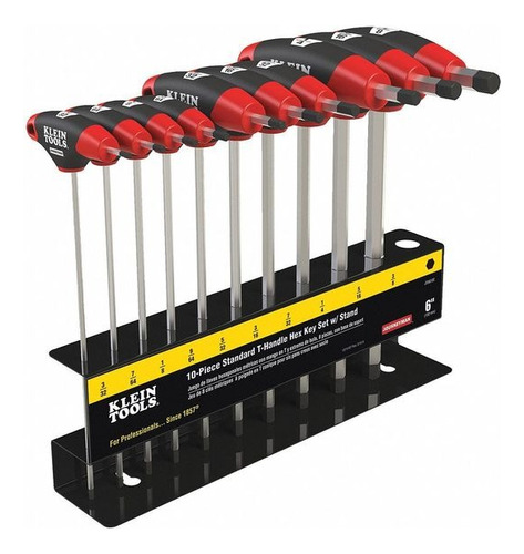 Set De 10 Llaves Hexagonales Allen En T Klein Tools