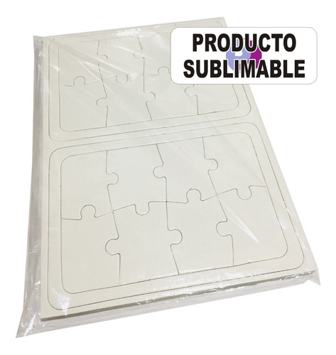 10 Rompecabezas Carton 8 Pzs Sublimacion Sublimable 20x14cm