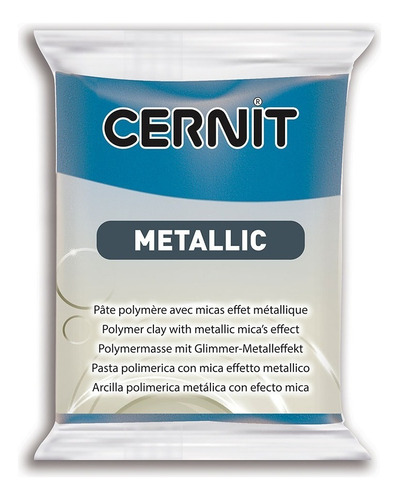 Cernit Metallic Arcilla Polimérica 56 G, Colores A Elección Color Azul