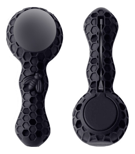 Tubo De Vidrio En Forma De Panal De Silicona Negro Simple Y