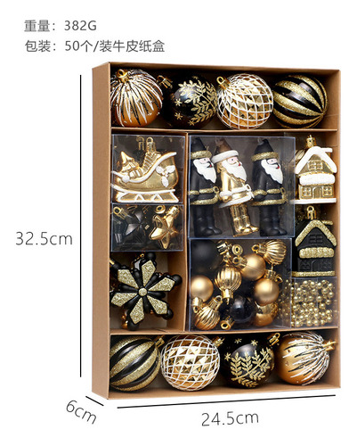 Esferas Navideñas Decorativas Para Colgar Del Árbol, 50 Pzas