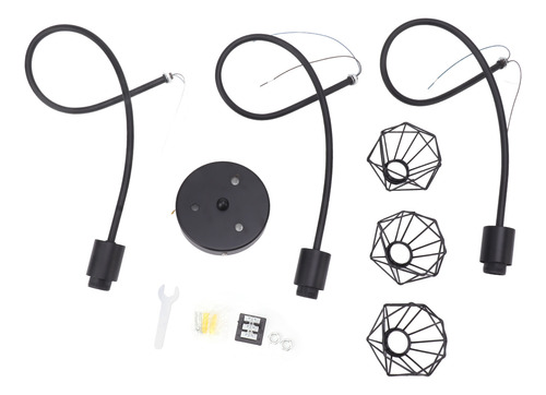 Moderno Colgante Led Minimalista En Forma De Jaula De Hierro