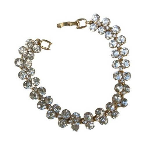 Pulsera De Fiesta,  Simil Cristal,  Lucrecia Cristal.