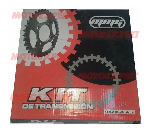 Kit Trasmisión Completo Yumbo Dakar 15/46 428h X 128l