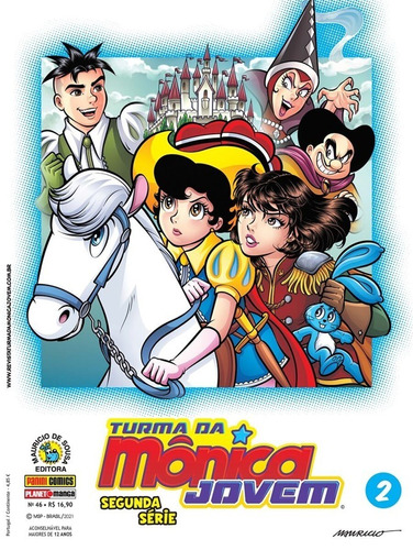 Turma Da Monica Jovem Vol. 46 (segunda Serie N.04-05), de Mauricio de Sousa. Editora Panini Brasil LTDA, capa mole em português, 2021
