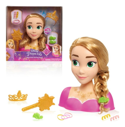 Rapunzel Busto Cabeza Para Peinar Disney Pricesas