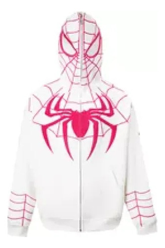 Spiderman Suéter Con Cremallera De Máscara Sudadera Rojo