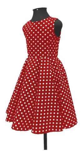 Vestido Menina Infantil God Bolinhas Festa Anos 60 E 80 Frete