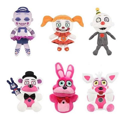 6 Piezas Five Nights At Freddys Muñeco De Peluche Juguete