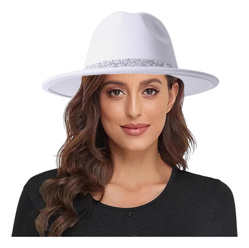 Lanzom Sombreros Fedora Clásicos Para Mujer, Sombrero De F.