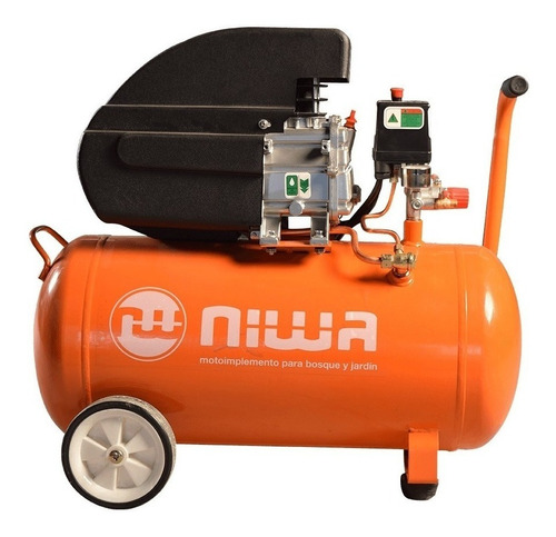Compresor de aire eléctrico portátil Niwa ANW-2.5/50 monofásico 50L 2.5hp 220V naranja