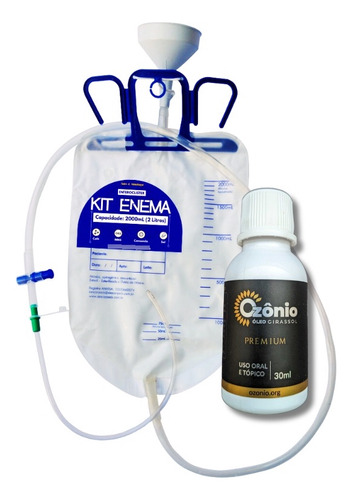 Imagem 1 de 3 de Kit Enema + 3 Sondas + Óleo Ozonizado + Manual Pdf