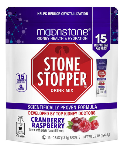 Moonstone Stone Stopper & Kidney Support Drink Mix, Keto Ele