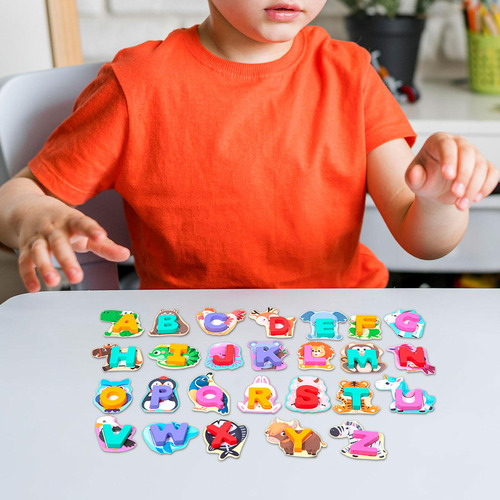 Alfabeto Emparelhamento Quebra-cabeça Montessori Brinquedo