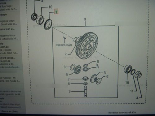Imagen 4 de 5 de Vendo Engranaje De Transmisión De Kia , # 0 G501 17 341a