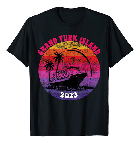 Grand Turk Island Cruise 2023 Retro Sunset Family Reunion Ca