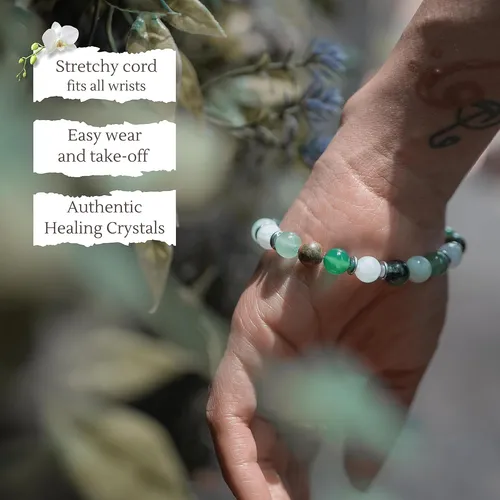 Pulsera De Fertilidad Madre Ray Cristales Curativos Nat...