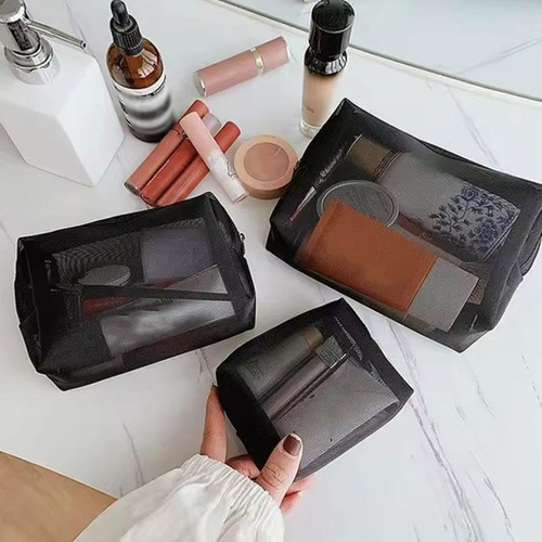 Bolsa Portátil De Almacenamiento De Cosméticos De Tres Pieza