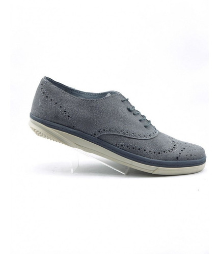 Zapato Casual Sintetico Gris Marca Adriano Borzani