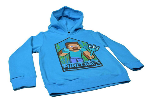 Imagen 3 de 5 de Sudadera Hoodie Caliente Minecraft Original Niño