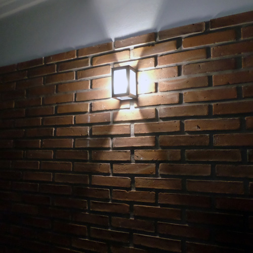 Imagen 8 de 10 de Aplique Pared Exterior Bidireccional Jardin Led 12w Pack X7u
