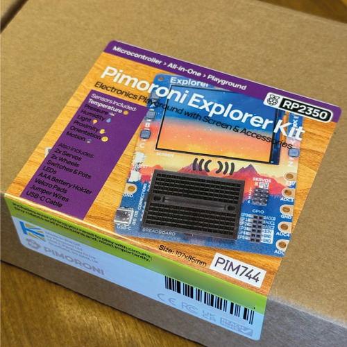 Pimoroni Explorer - Kit Electrónico Con Lcd Y Mini Breadboar
