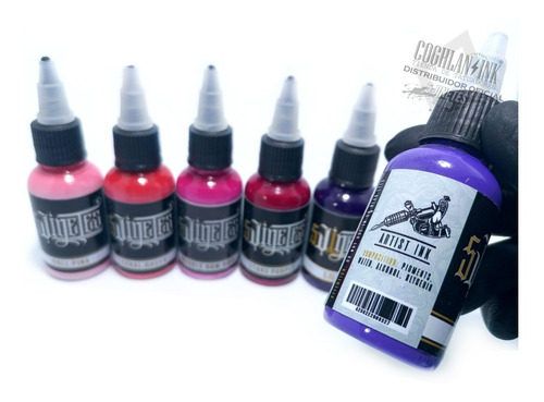 Imagen 4 de 4 de Tinta Tattoo 5 Jinetes Ink Set Candy Store X1 (38ml) Tatuar