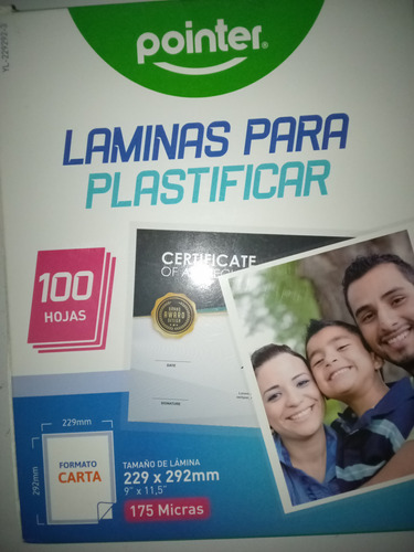 Laminas De Plastificar Tamaño Carta 