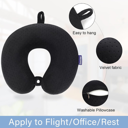 Almohada De Viaje Memory Foam U Shape Soporte Para Cuello Mo