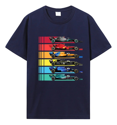 Playera De Manga Corta Con Estampado F1 Team Para Hombre