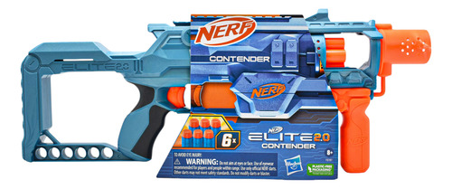 Nerf Elite 2.0 Contender 6 Dardos Hasbro Da