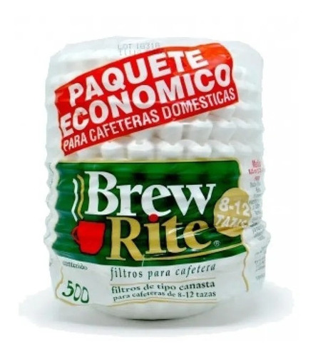 Filtros Para Cafe 500 Unidades Brew Rite Coffee Filters 