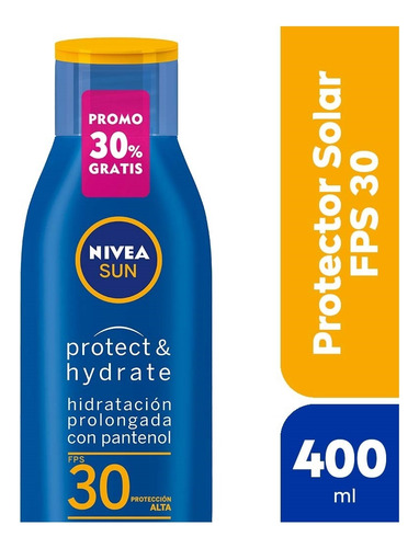Protector Solar Nivea Sun Protect & Hydrate Fps 30 - 400ml