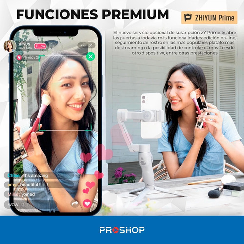 Imagen 5 de 10 de Gimbal Zhiyun Smooth Q3 Combo Estabilizador Tripode Celular!