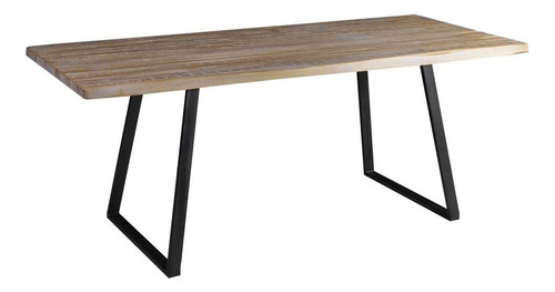 Mesa Ogleary Live Edge 190cm Grafite/driftwood - Gran Belo