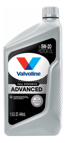 Valvoline 5w20 Full Sintético Advanced, Fabricado En Usa