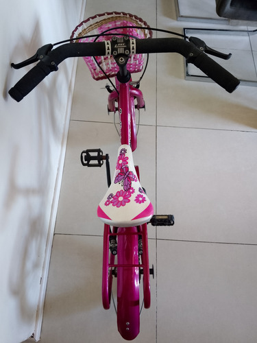 Bicicleta Halley 19058 Niña Rod. 16 Con Rueditas Fuxcia (Usado)