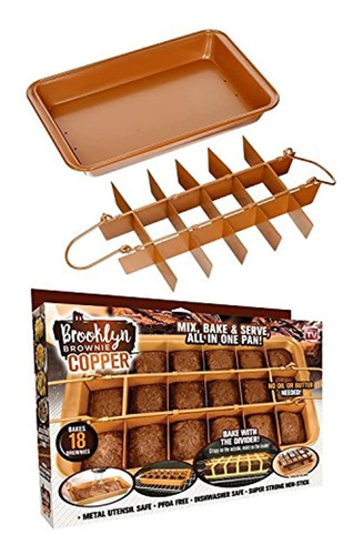 Gotham Steel 1491 Brooklyn Brownie Molde Para Hacer Brownies