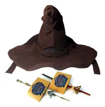 Comprar Sombrero Seleccionador + Varita Elecc Y Soporte-harry Potter