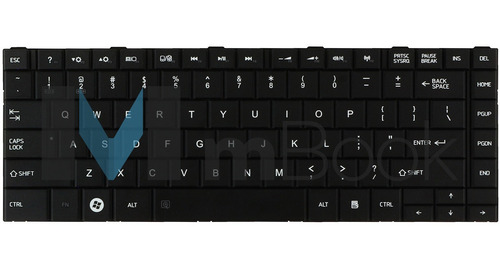 Teclado Toshiba Satellite C800 C805 C840 C845 Cor Conforme Imagens Do Anúncio Idioma