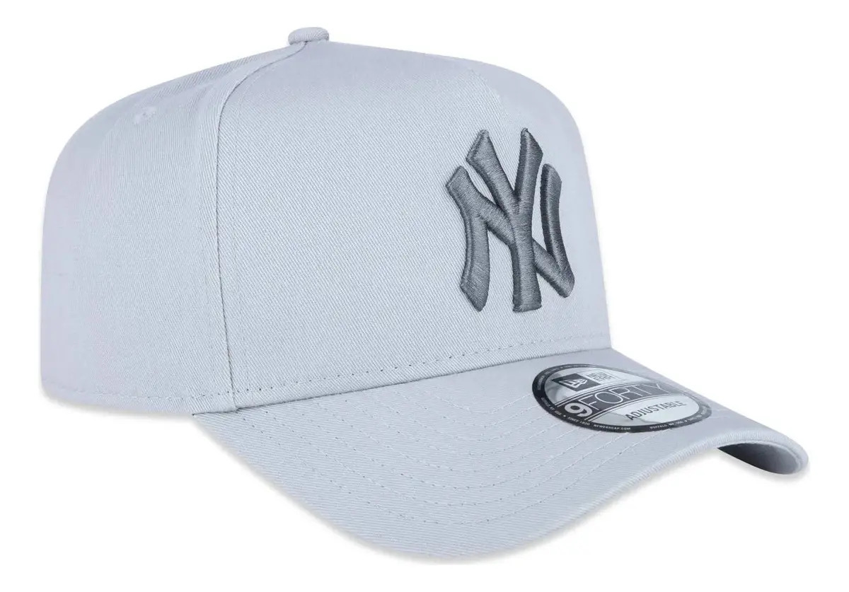Boné New Era Aba Curva New York Yankees Preto Mbv19bon059 Cor Cinza Ny Cinza Tamanho Un