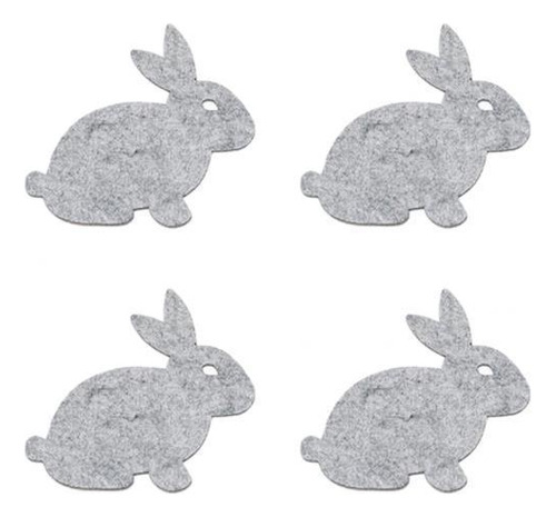 6 De 4 Posavasos De Tela Para Conejos, Almohadillas