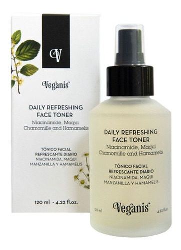 Veganis Tonico Facial Refrescante Diario 120ml Momento de aplicación Día/Noche Tipo de piel Todo tipo de piel