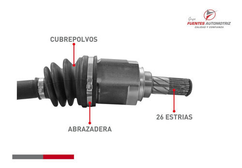 Kit 2 Flecha Homocinetica Pil Cop Std Versa 1.6 2022 S/abs