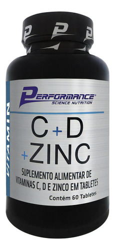 Suplemento Alimentar De Vitaminas C + D E Zinco Performance Sabor Sem sabor