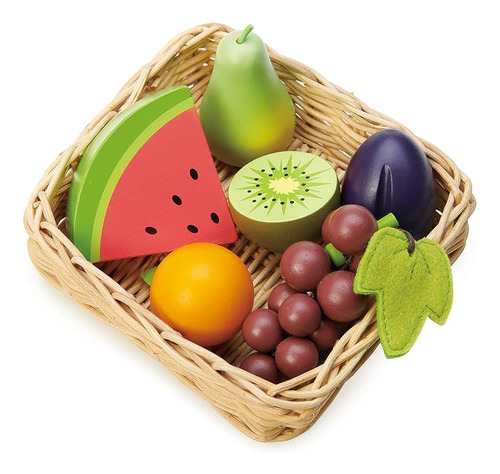 Tender Leaf Toys - Fruity Basket - Pretend Food Play Superma