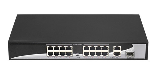 Imagen 1 de 6 de Switch Poe 16 Puertos 14*100mb Poe, Uplink=2*gbps