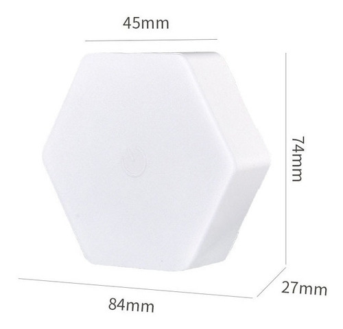 Pack 3 Luz Led Hexagonal Portátil Con Control Remoto Y Timer