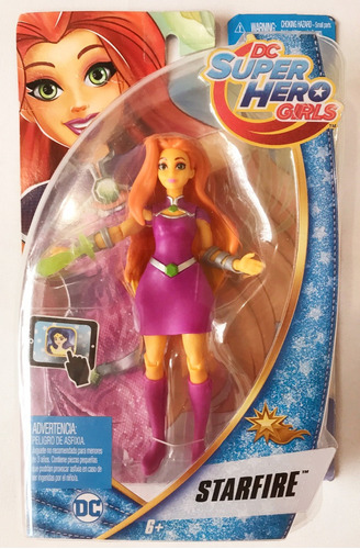 Starfire Dc Super Hero Girls 6 Pulgadas Teen Titans Mattel