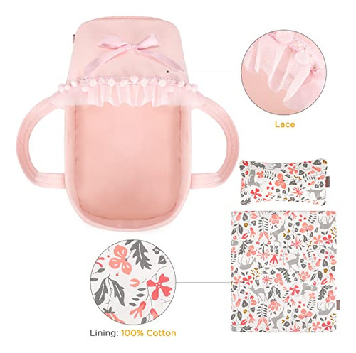 Moisés Para Muñecas Baby Doll Gagaku, Juego De Portamuñecas